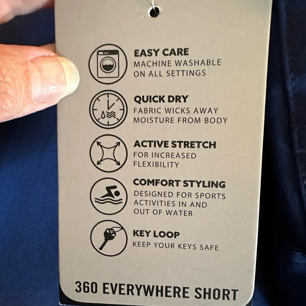 Surf and Swim Co. 360 Everywhere stretch Jacquard moody blue shorts